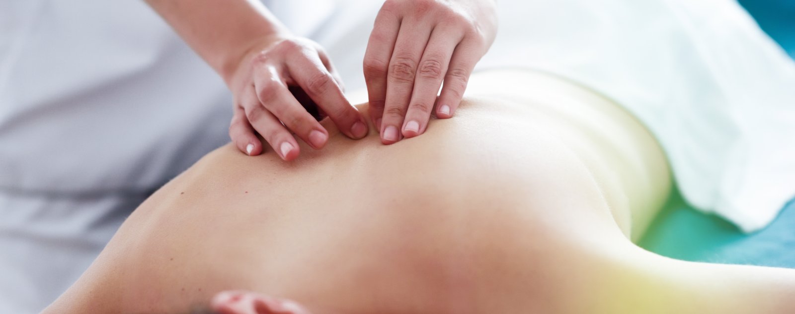 a patient receiving a massage