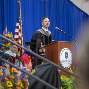 Dr. Barker delivers the keynote address