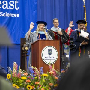 Dr. Maneri leading chiropractors in the oath