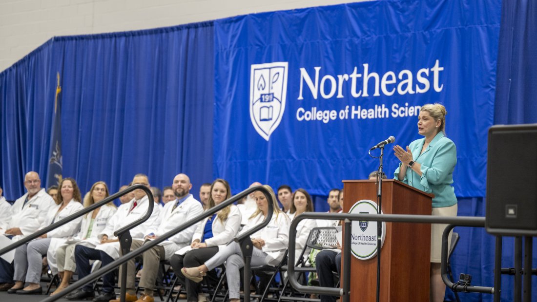 Dr. Sherry McAllister delivering Transitions keynote