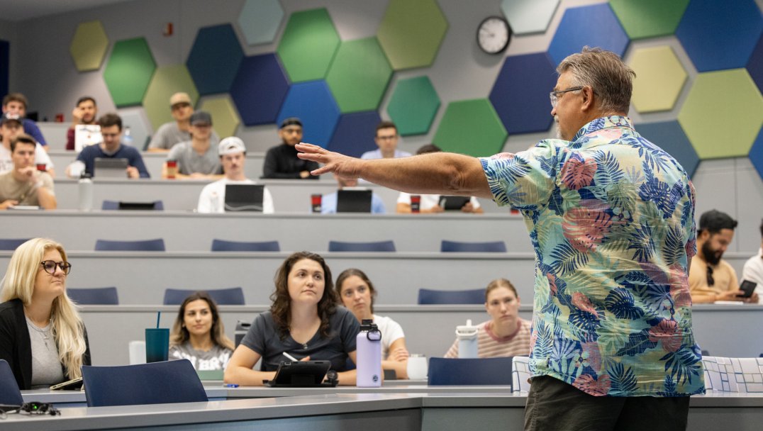 Professor in Classroom