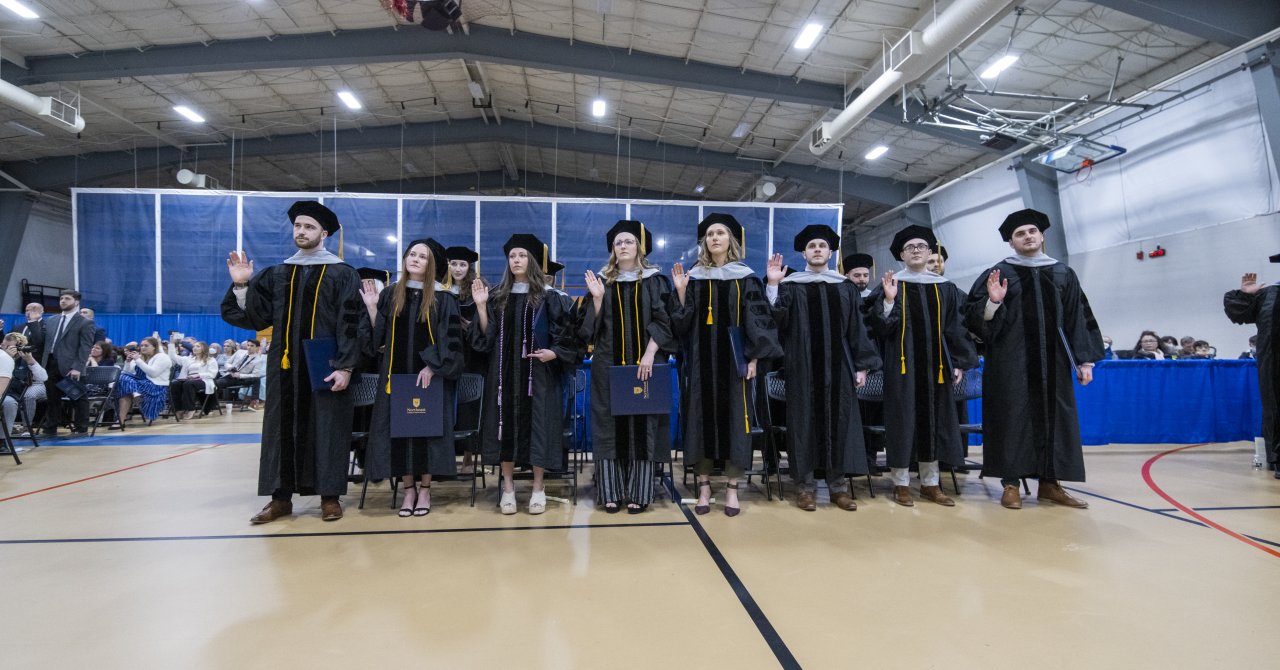 Northeast College students during commencement
