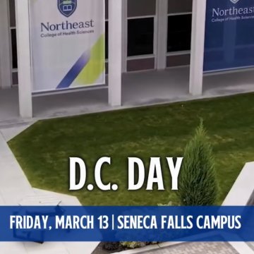 graphic of Seneca Falls Campus D.C. Day on Friday, March 13th