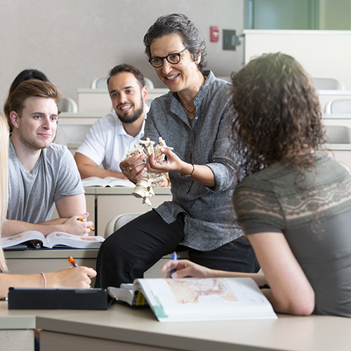 Dr. Maria Thomadaki instructing students
