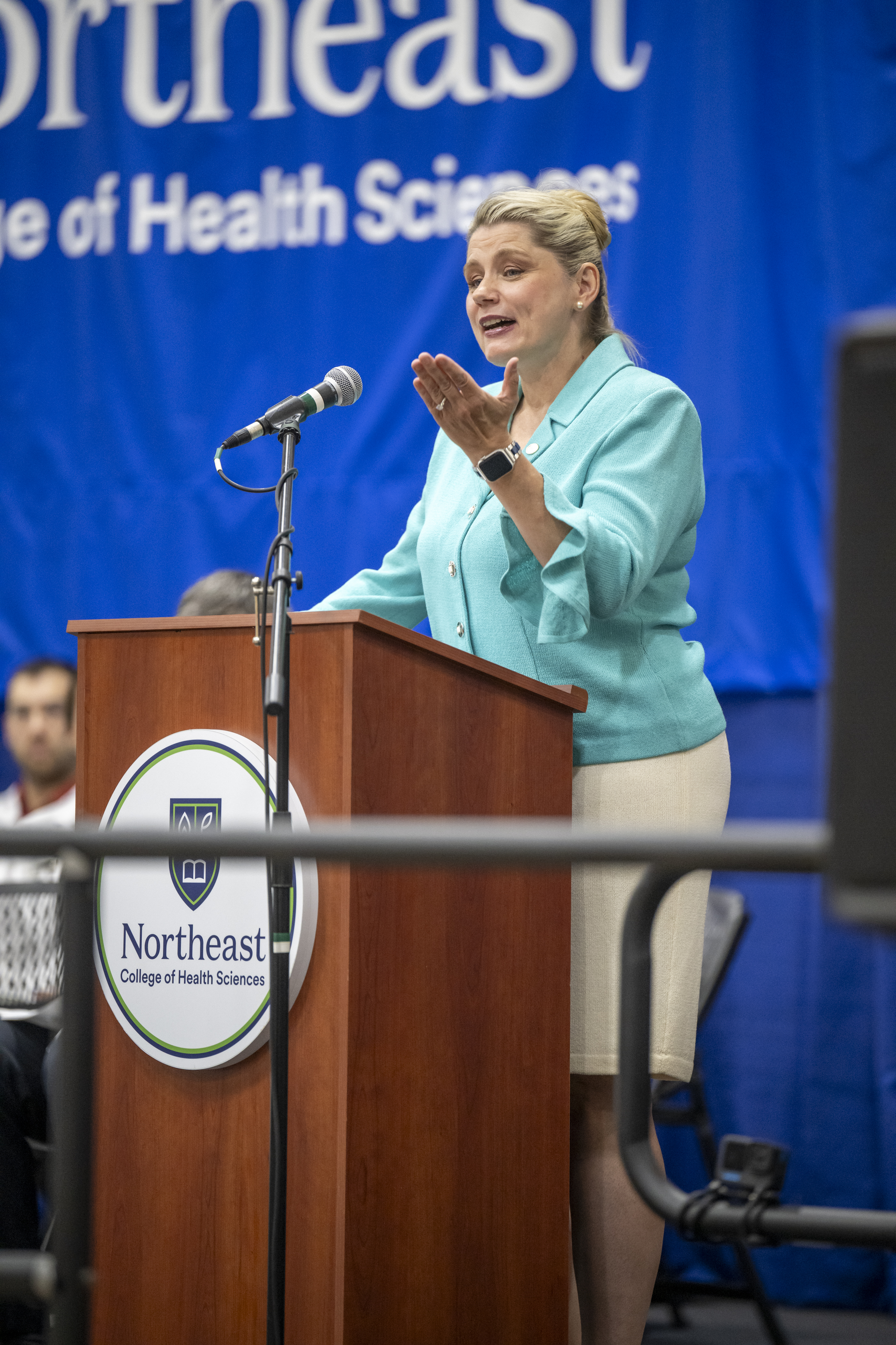 Sherry McAllister speaks at Transitions Ceremony