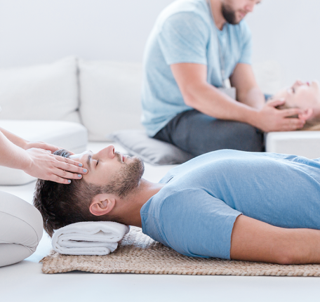 a patient receiving a massage
