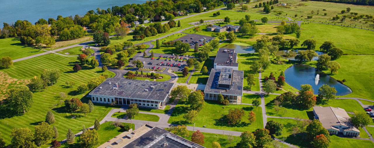 Aerial view of Northeast College's Seneca Falls campus